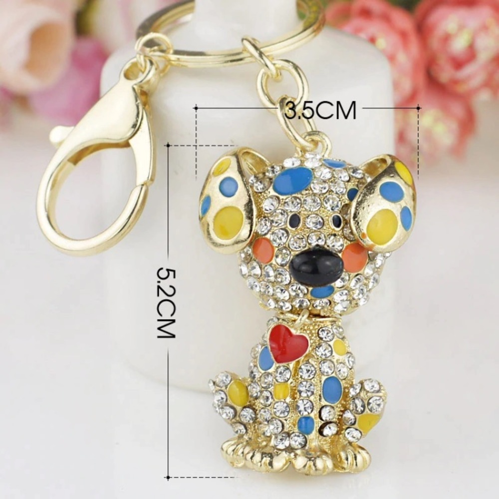 Crystal Dog Keychain - Picture 3 of 6
